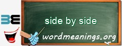 WordMeaning blackboard for side by side